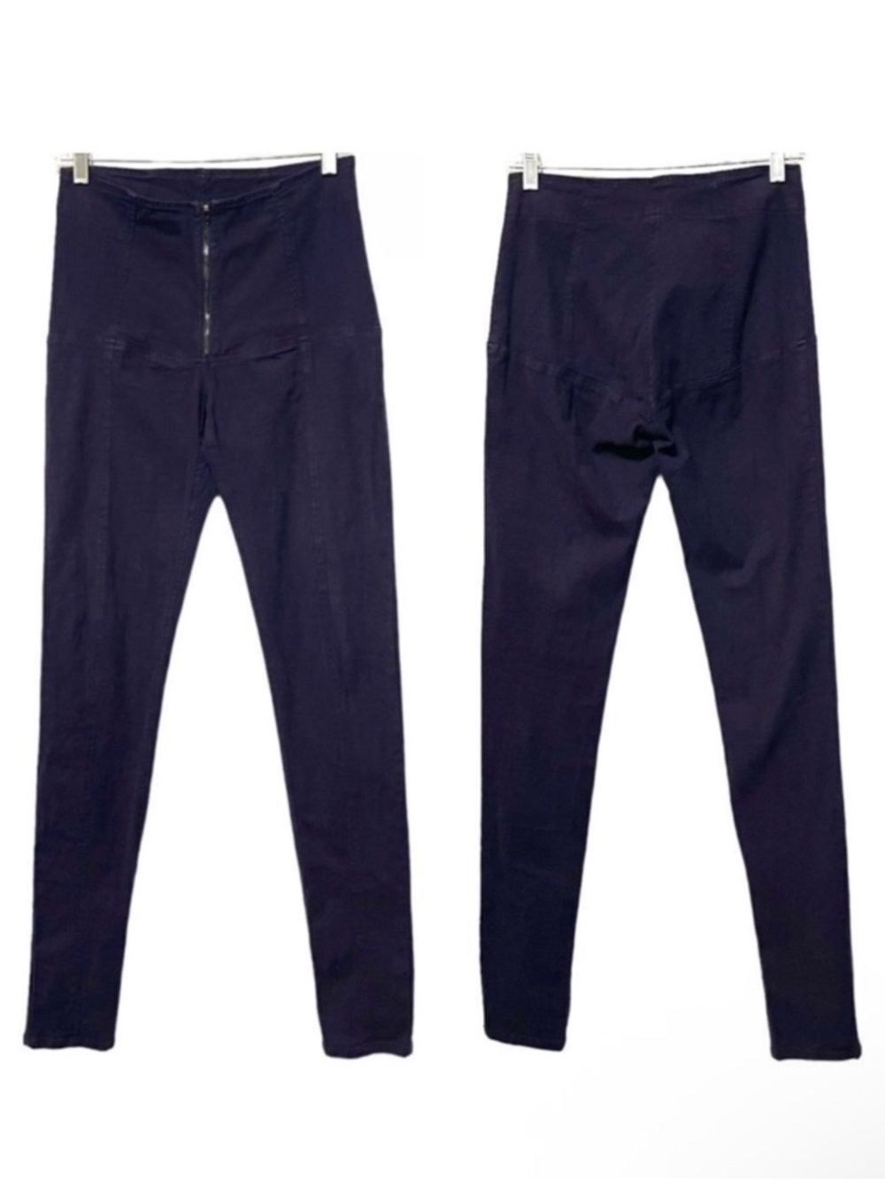 PRAIRIE UNDERGROUND Zipper Purple Skinny Jeans Small Tall